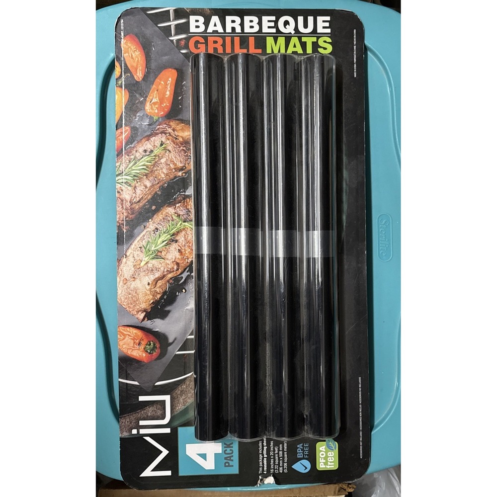 MIU Barbeque Grill Mats 4pcs Brand New Sealed Costco Item